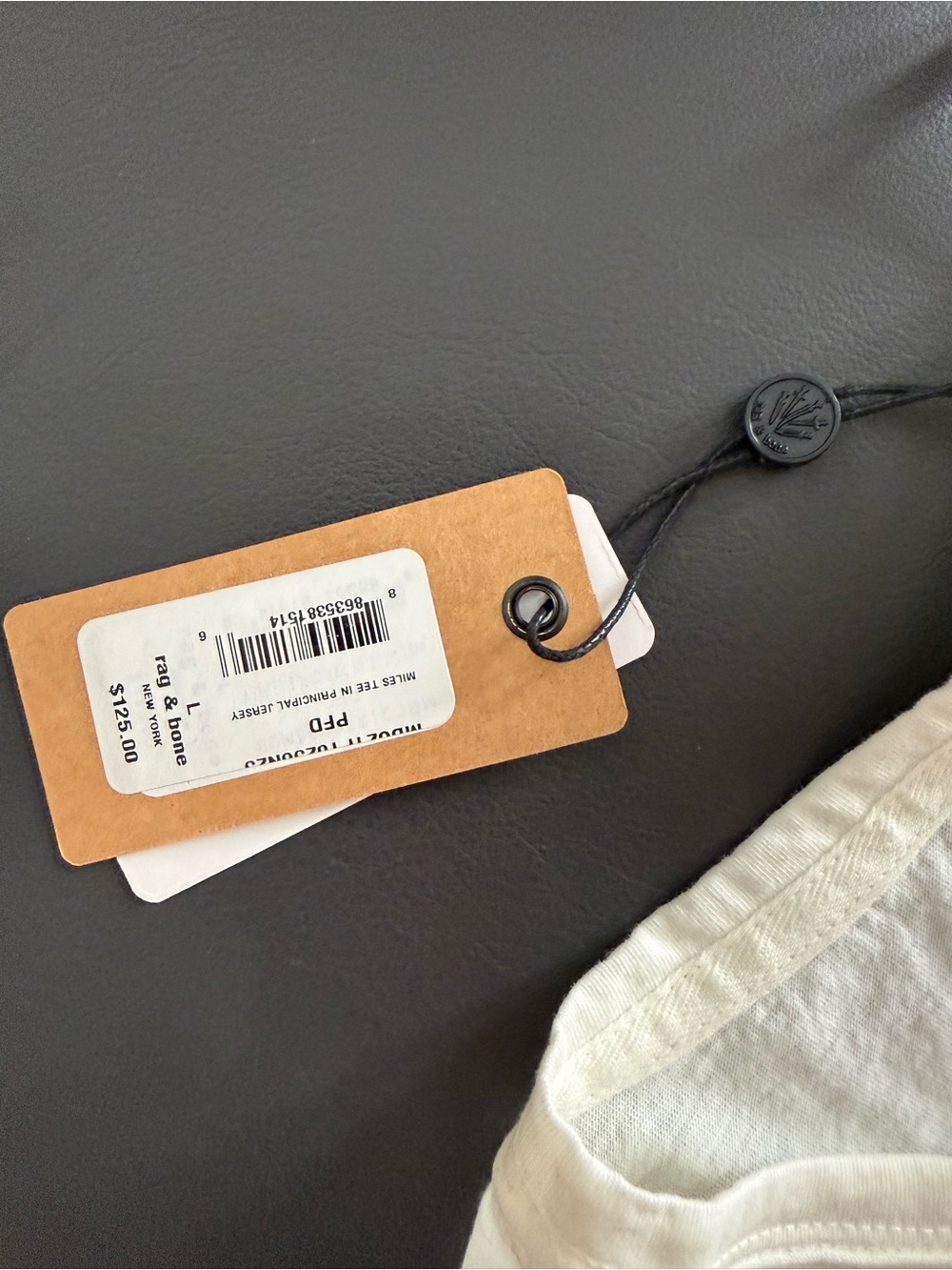 Classic Rag and Bone White Pocket Miles Tee - Picture 7 of 9